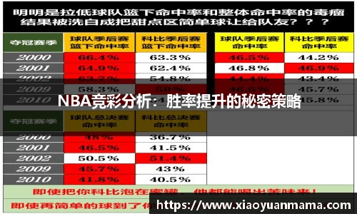 NBA竞彩分析：胜率提升的秘密策略